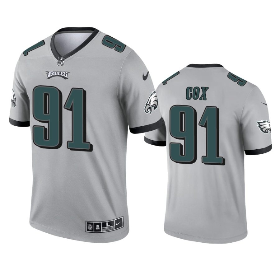 fletcher cox eagles 2021 inverted legend silver jersey