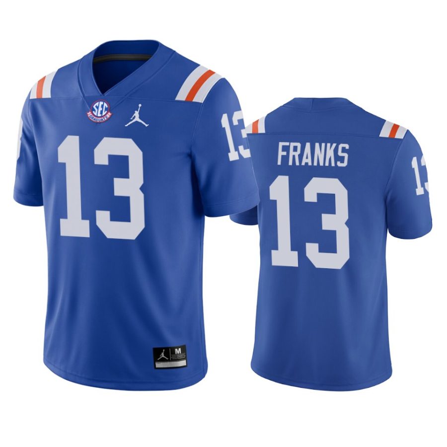 florida gators feleipe franks royal throwback game jersey