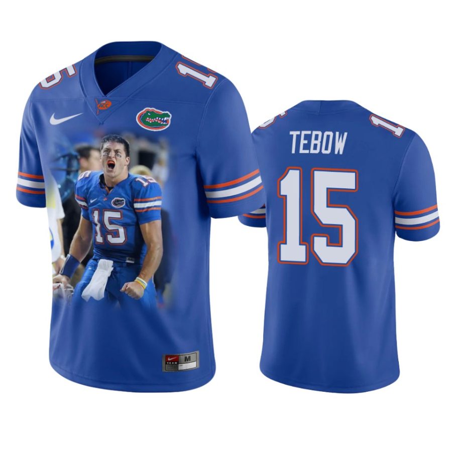 florida gators tim tebow royal win the heisman trophy jersey