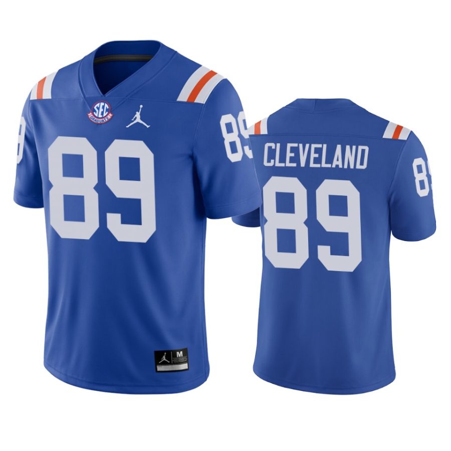 florida gators tyrie cleveland royal throwback game jersey