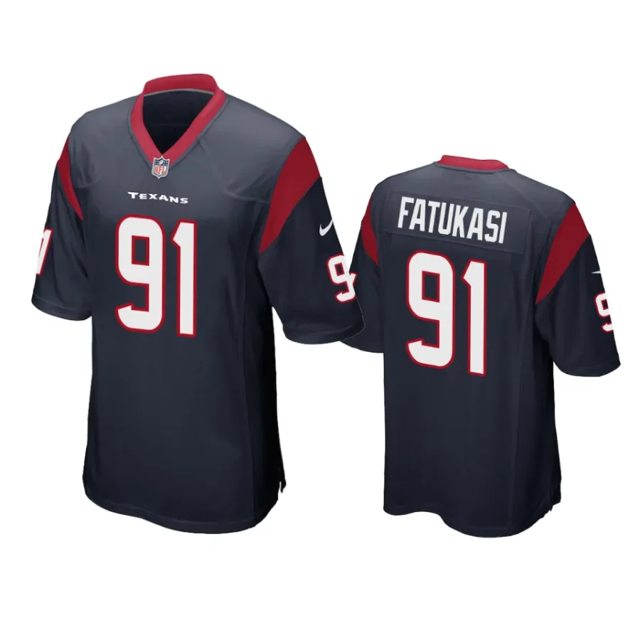 folorunso fatukasi texans navy game jersey