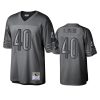 gale sayers bears charcoal throwback metal legacy jersey