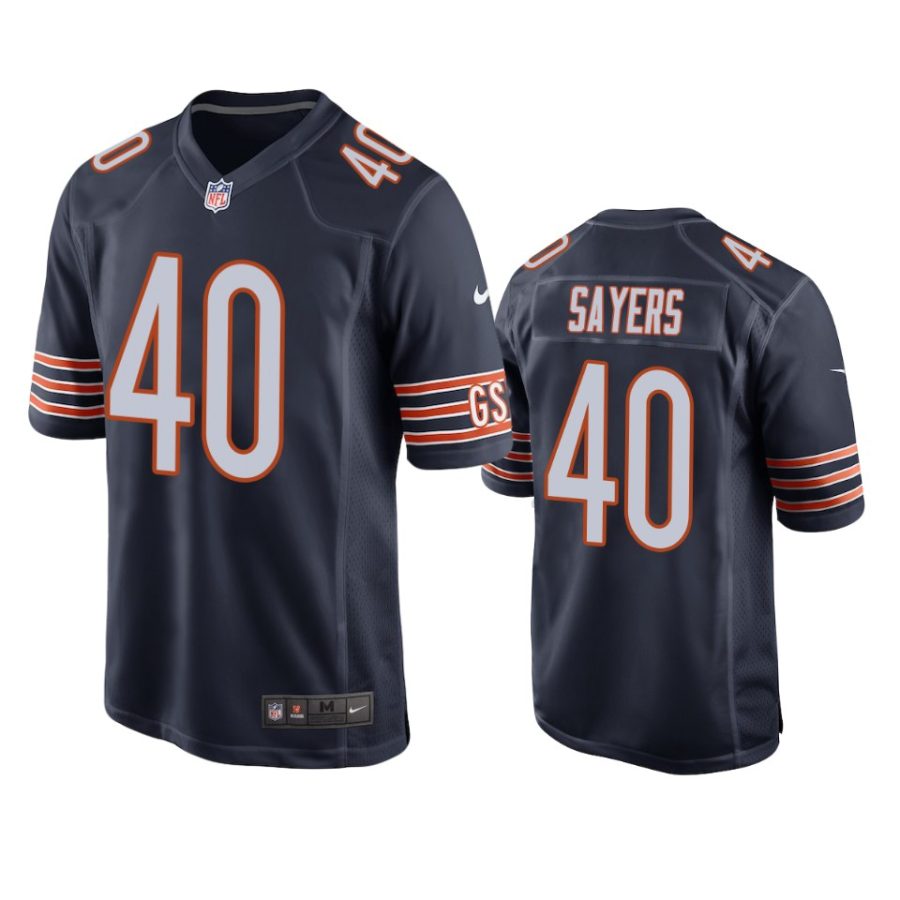 gale sayers bears navy game jersey