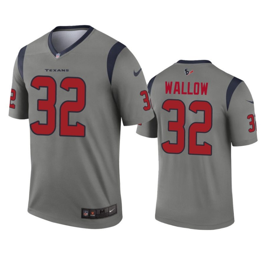 garret wallow texans gray inverted legend jersey