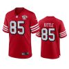 george kittle 49ers scarlet 75th anniversary jersey