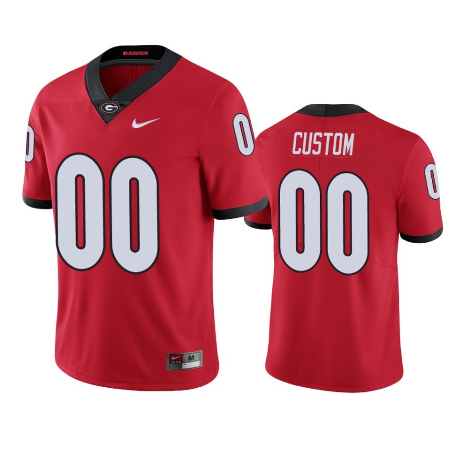 georgia bulldogs custom red limited jersey