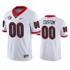 georgia bulldogs custom white game jersey