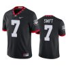 georgia bulldogs dandre swift black college football alternate game jersey