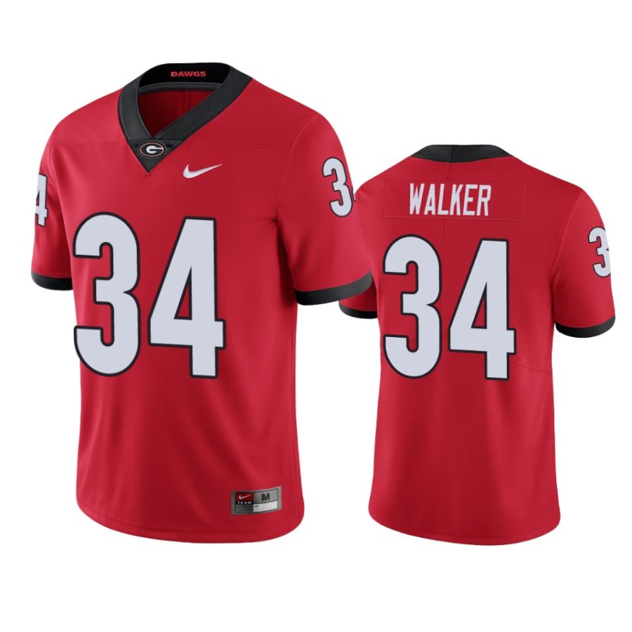 georgia bulldogs herchel walker red limited jersey