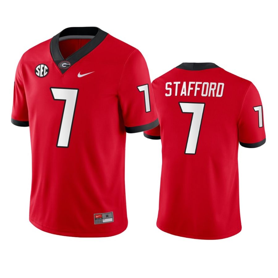 georgia bulldogs matthew stafford red game jersey