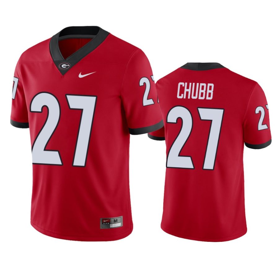 georgia bulldogs nick chubb red college football alumni player jersey