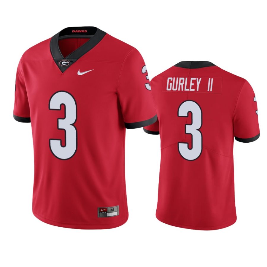 georgia bulldogs todd gurley ii red limited jersey