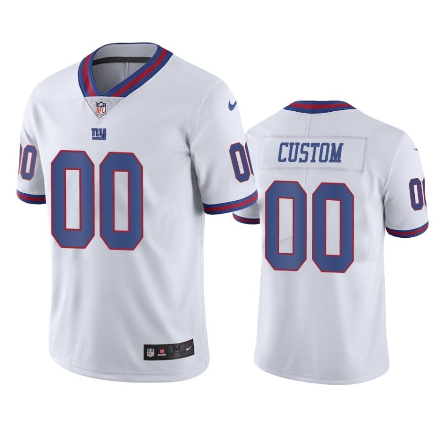 giants 00 custom white color rush limited jersey