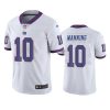 giants 10 eli manning white color rush limited jersey