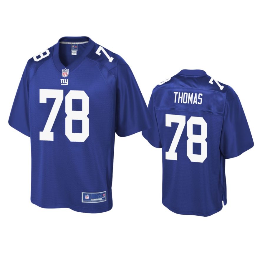 giants andrew thomas royal pro line jersey