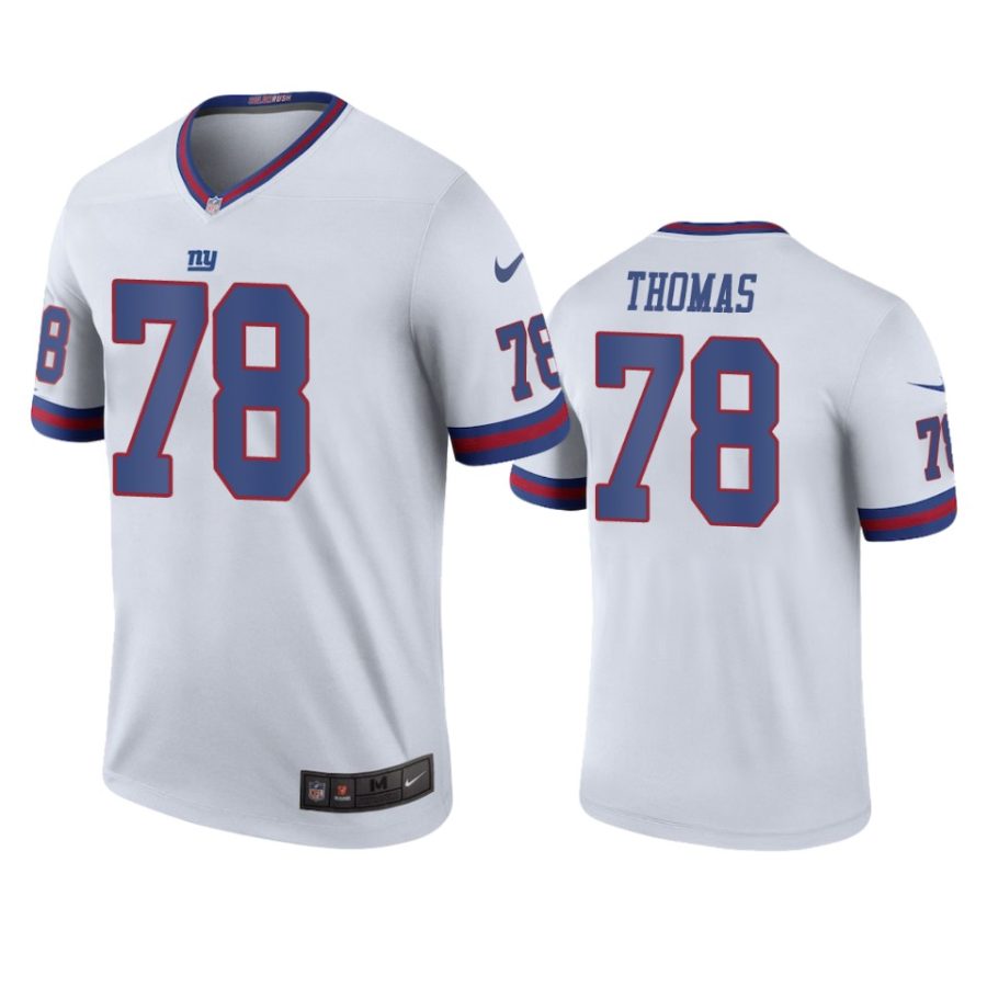 giants andrew thomas white color rush legend jersey