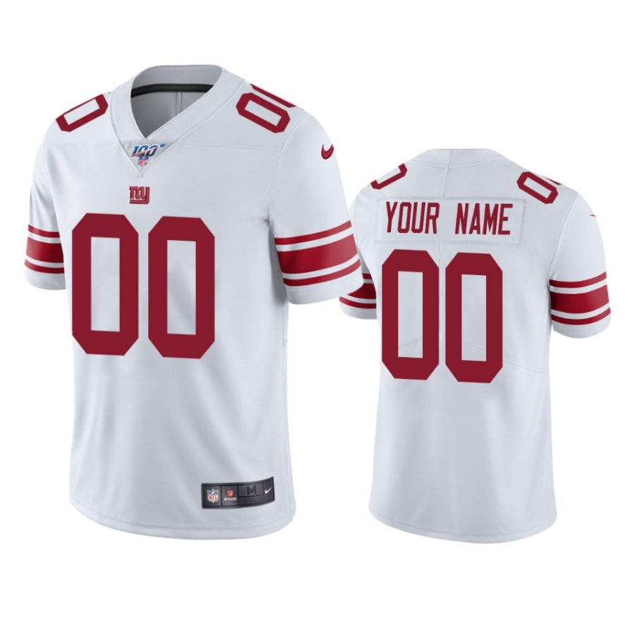 giants custom white limited 100th season jersey