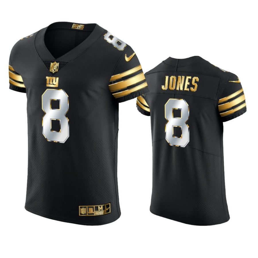 giants daniel jones black 2020 21 golden edition elite jersey