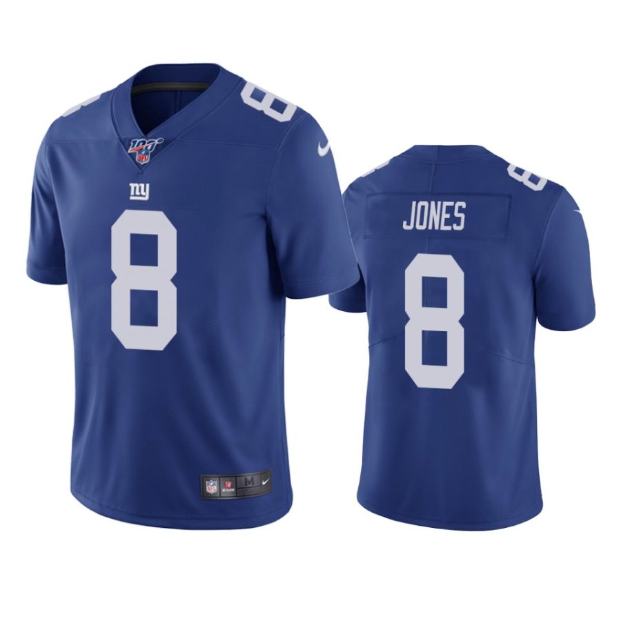 giants daniel jones royal limited 100th season jersey