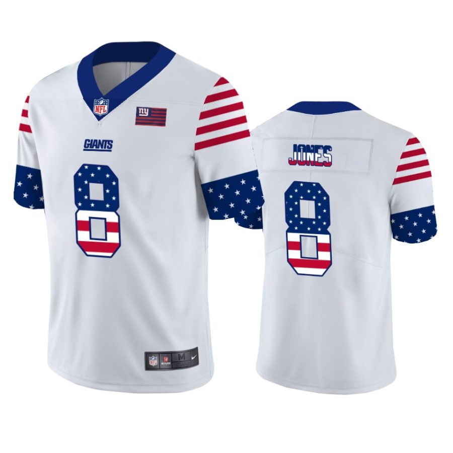 giants daniel jones white independence day vapor jersey