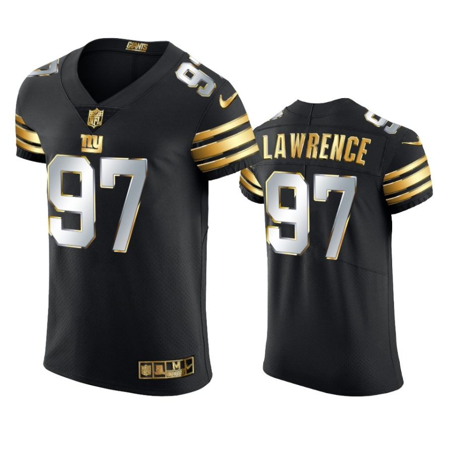 giants dexter lawrence black 2020 21 golden edition elite jersey