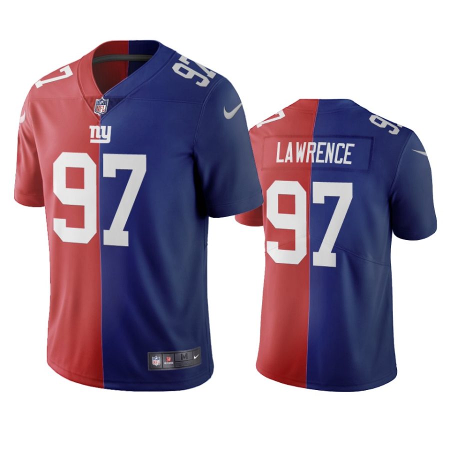 giants dexter lawrence red royal vapor limited two tone jersey