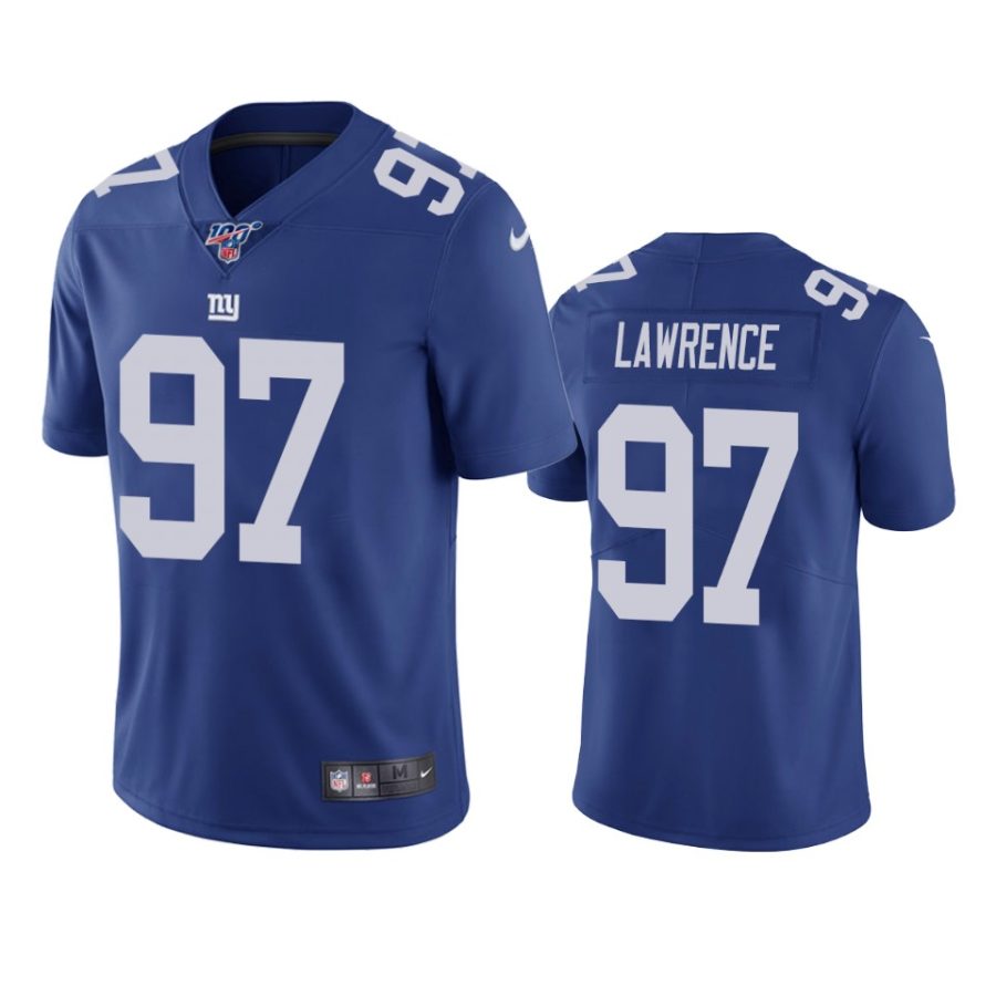 giants dexter lawrence royal limited 100th season jersey