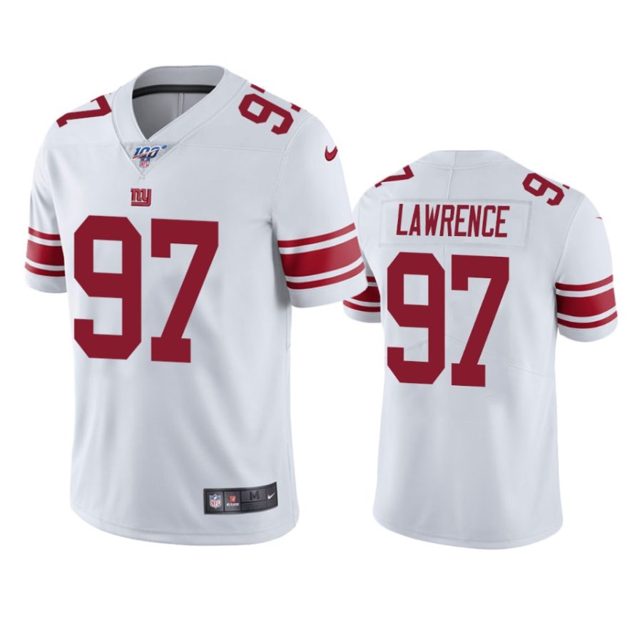 giants dexter lawrence white limited 100th season jersey