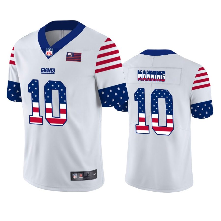 giants eli manning white independence day vapor jersey