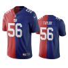 giants lawrence taylor red royal vapor limited two tone jersey