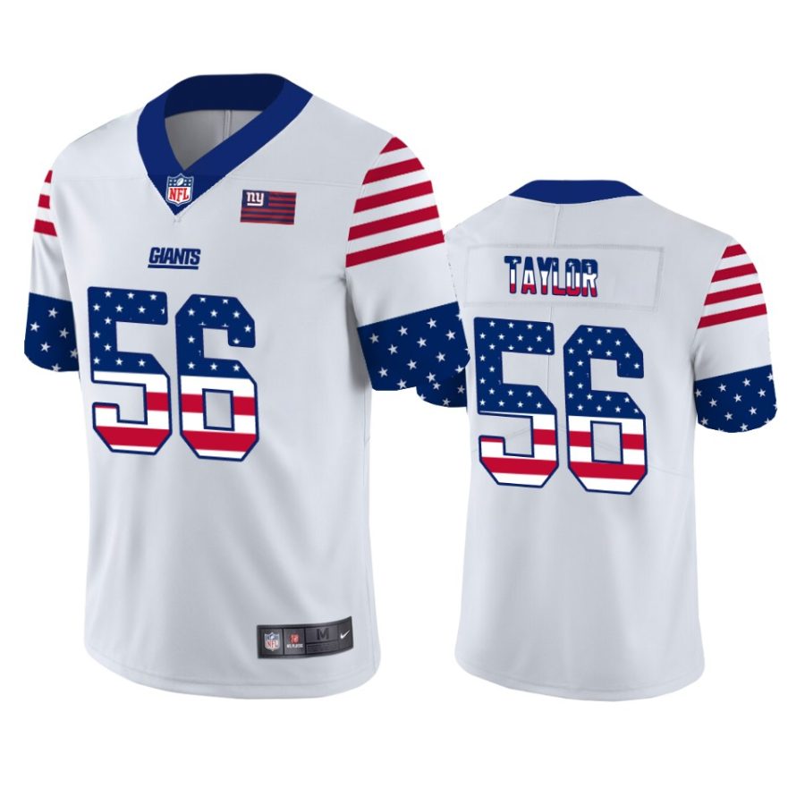 giants lawrence taylor white independence day vapor jersey