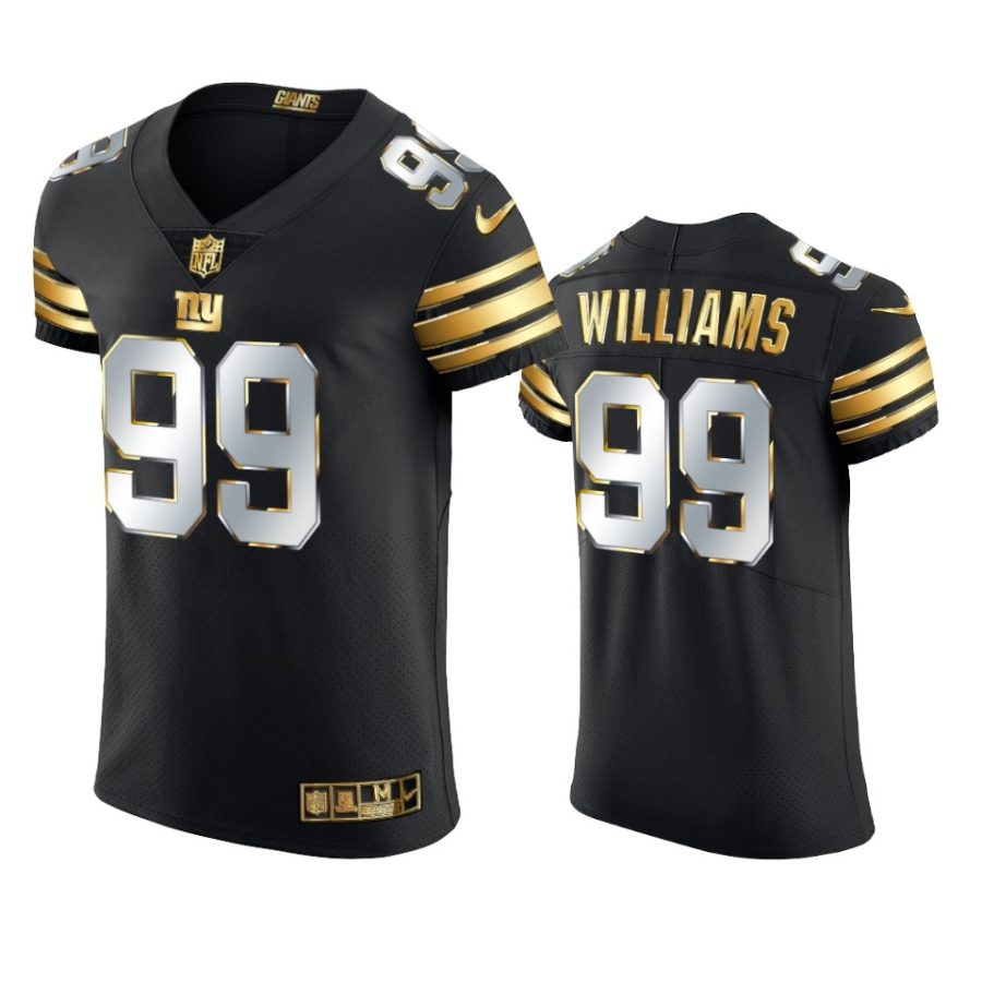 giants leonard williams black 2020 21 golden edition elite jersey