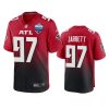 grady jarrett falcons red 2021 nfl london game game jersey