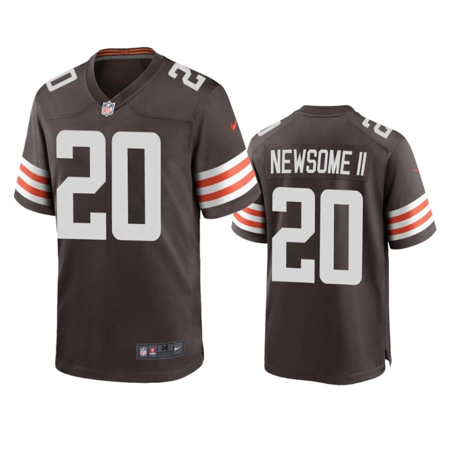 greg newsome ii browns brown game jersey