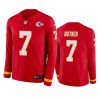 harrison butker chiefs red therma long sleeve jersey