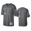 howie long raiders charcoal throwback metal legacy jersey