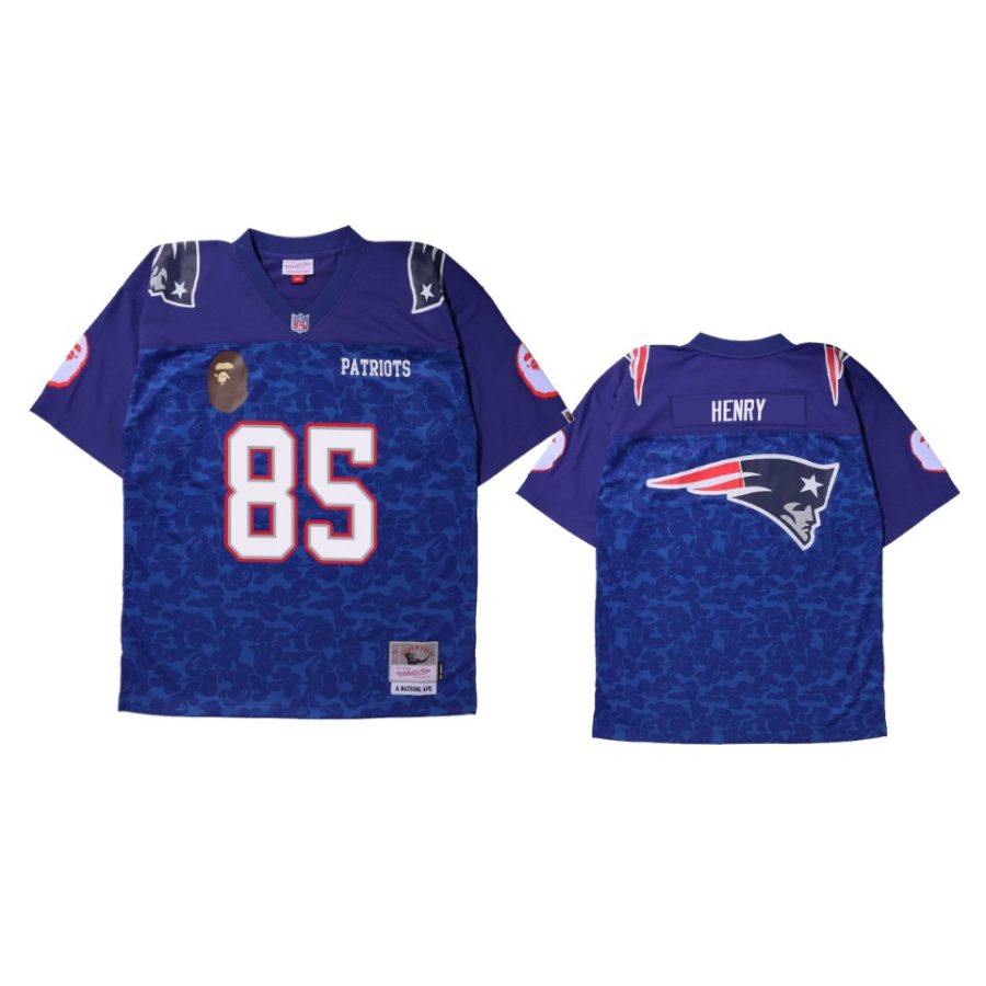 hunter henry patriots navy bape x nfl legacy jersey