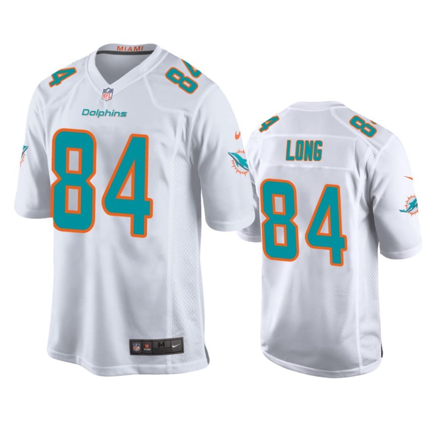 hunter long dolphins white game jersey