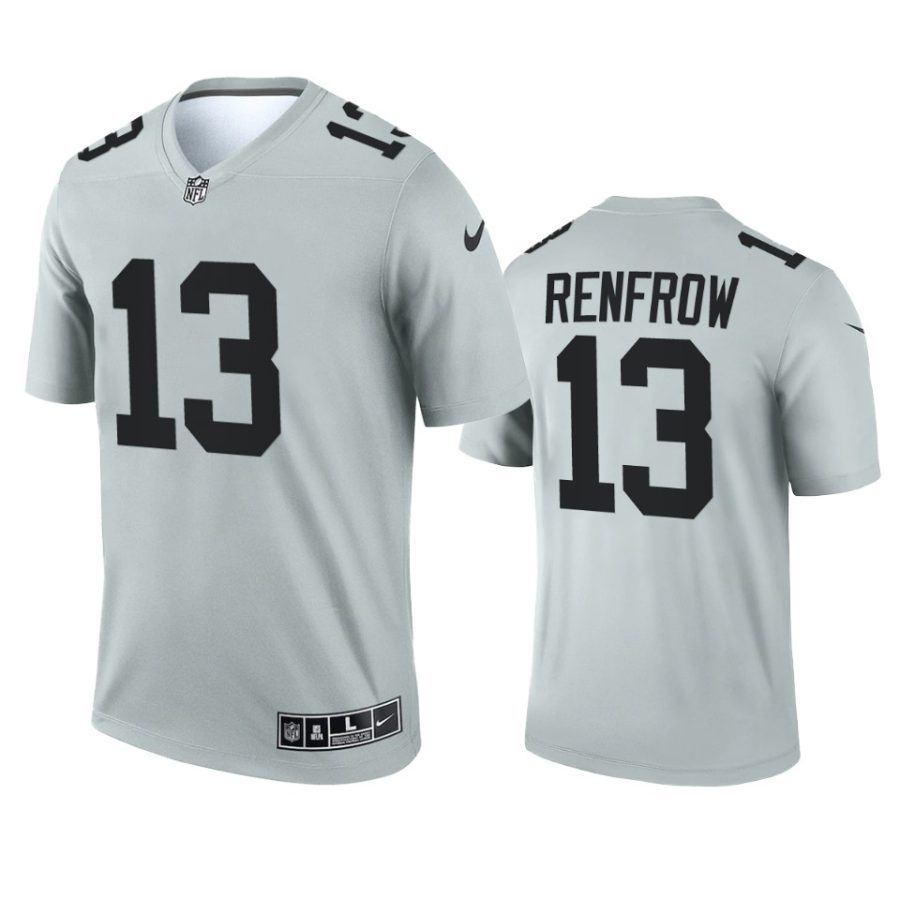 hunter renfrow raiders 2021 inverted legend silver jersey