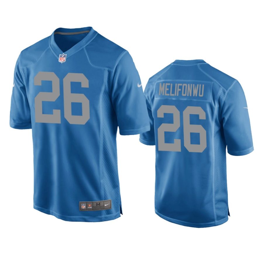 ifeatu melifonwu lions blue throwback game jersey 0a