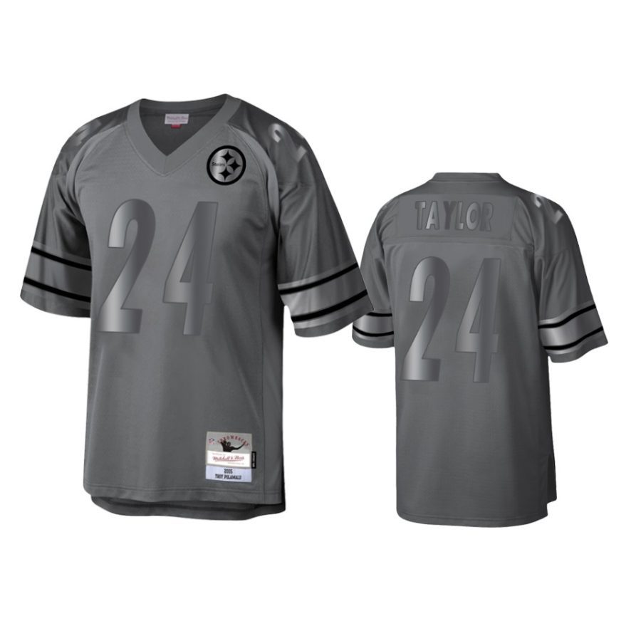 ike taylor steelers charcoal throwback metal legacy jersey