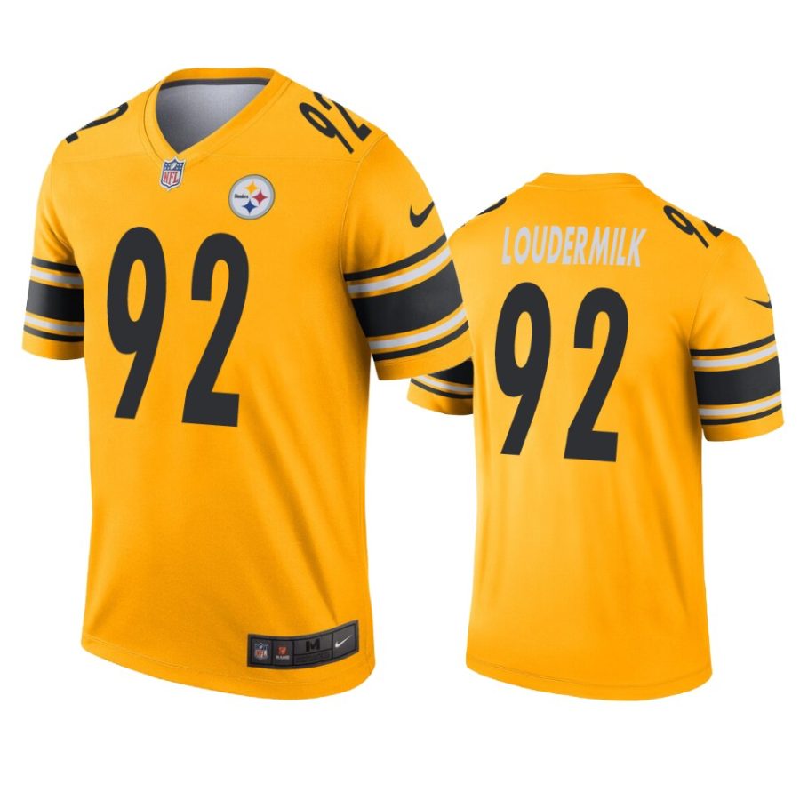 isaiahh loudermilk steelers gold inverted legend jersey