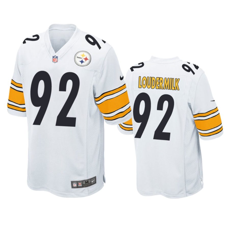 isaiahh loudermilk steelers white game jersey