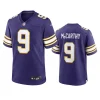 j.j. mccarthy vikings 2024 nfl draft purple jersey 0