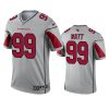 j.j. watt cardinals 2021 inverted legend silver jersey