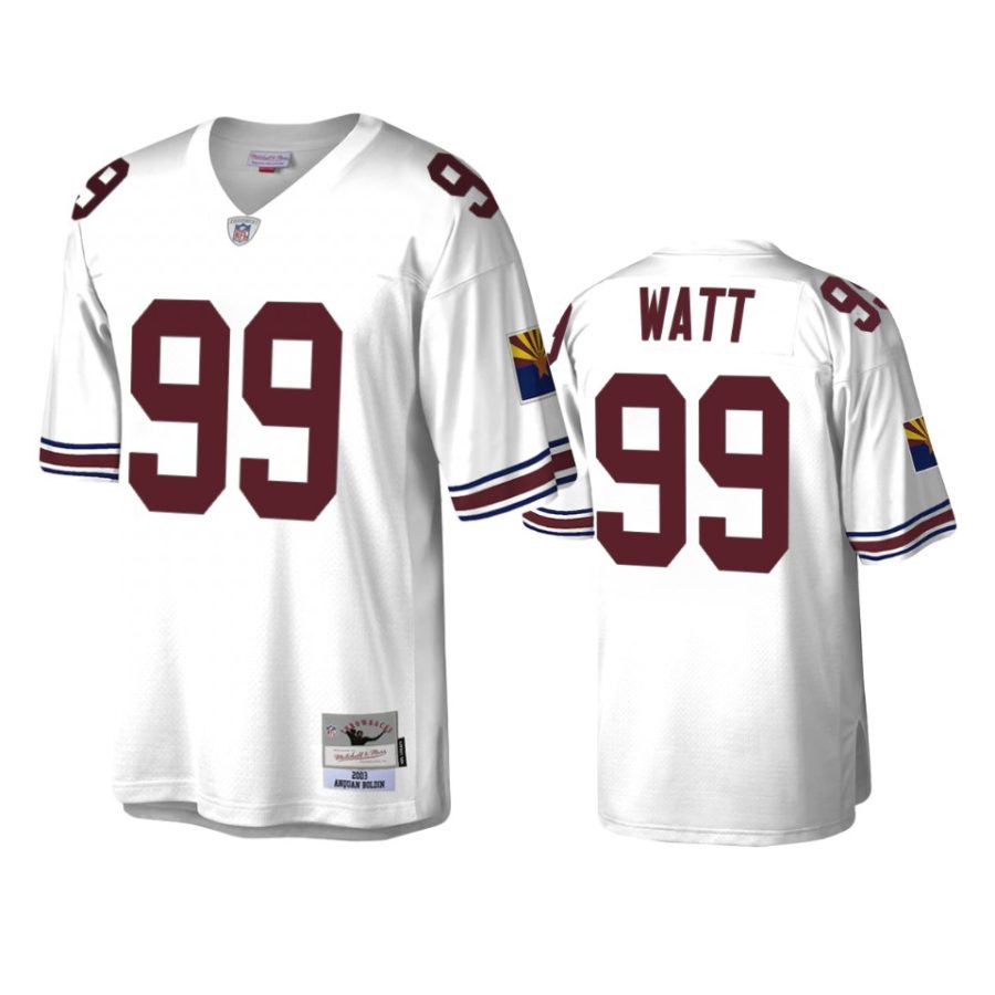 j.j. watt cardinals white legacy replica throwback jersey