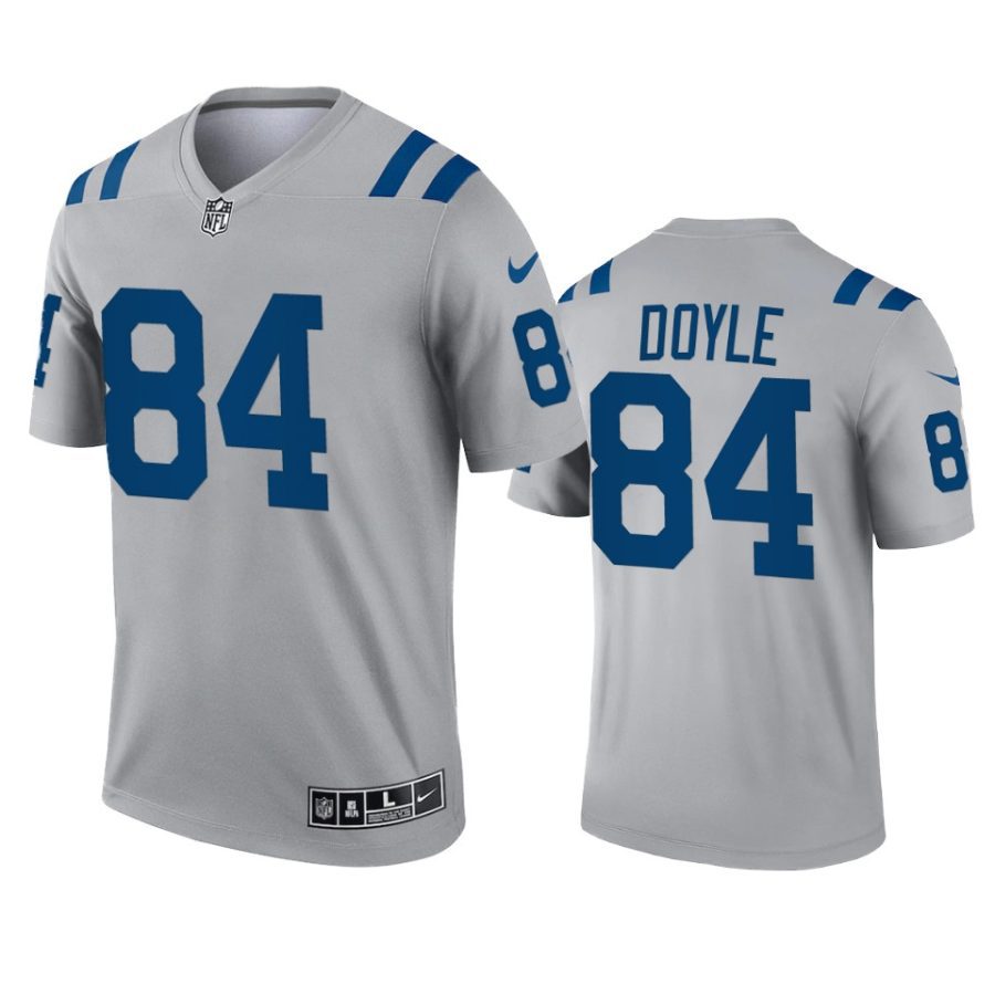 jack doyle colts 2021 inverted legend gray jersey