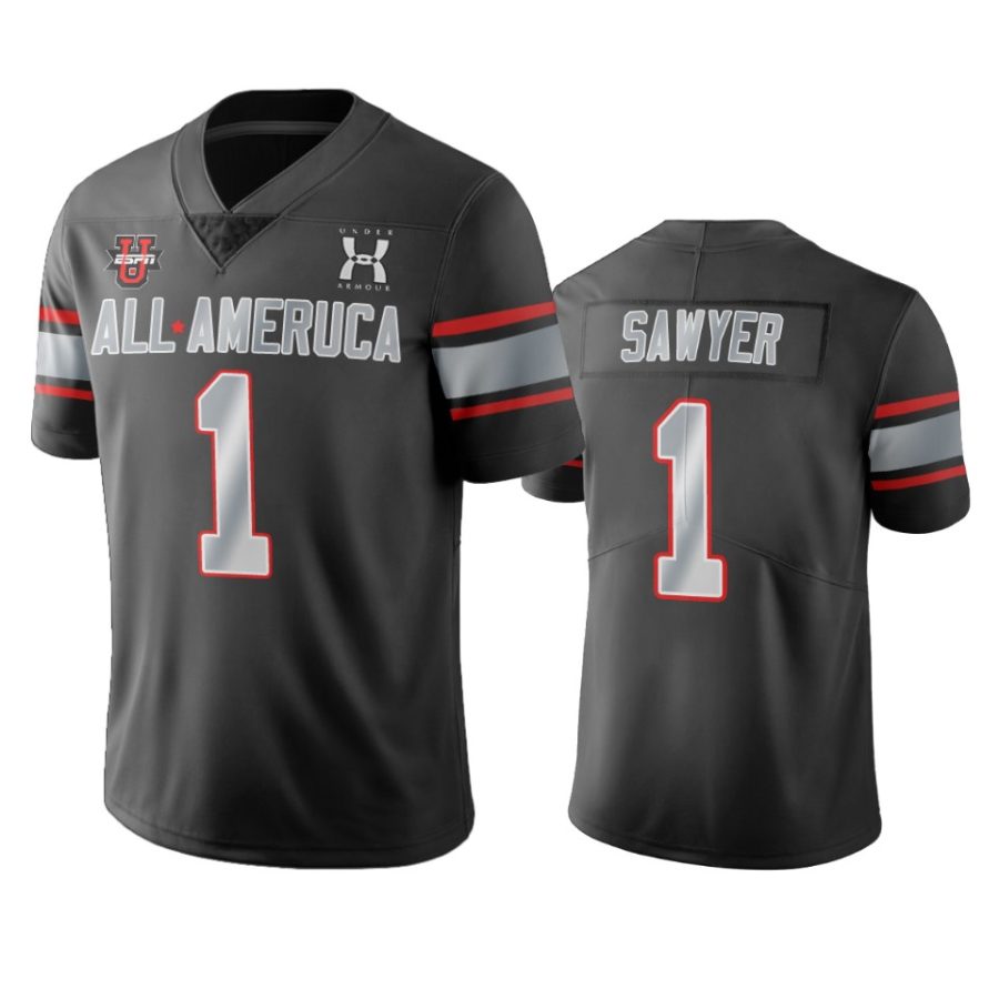 jack sawyer black 2021 under armour all america game jersey