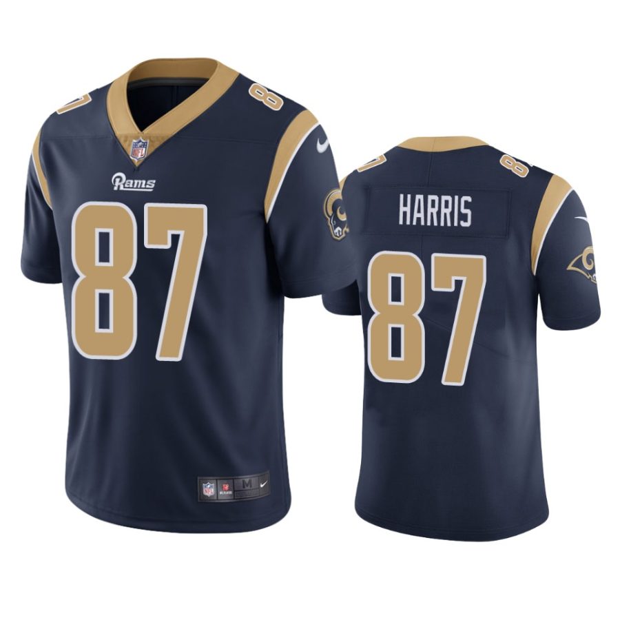 jacob harris rams navy vapor jersey