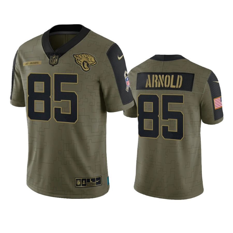 jaguars dan arnold olive limited 2021 salute to service jersey